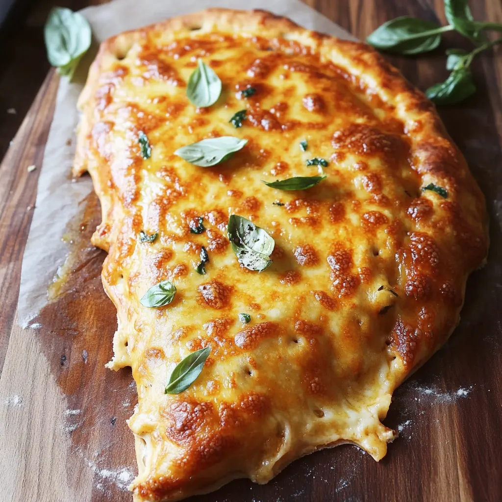 A cheesy pizza slice sprinkled with herbs.