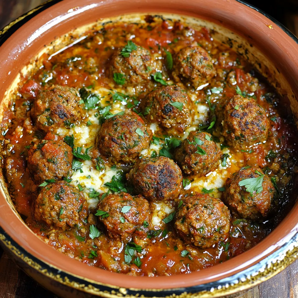 A bowl of meatballs with sauce.