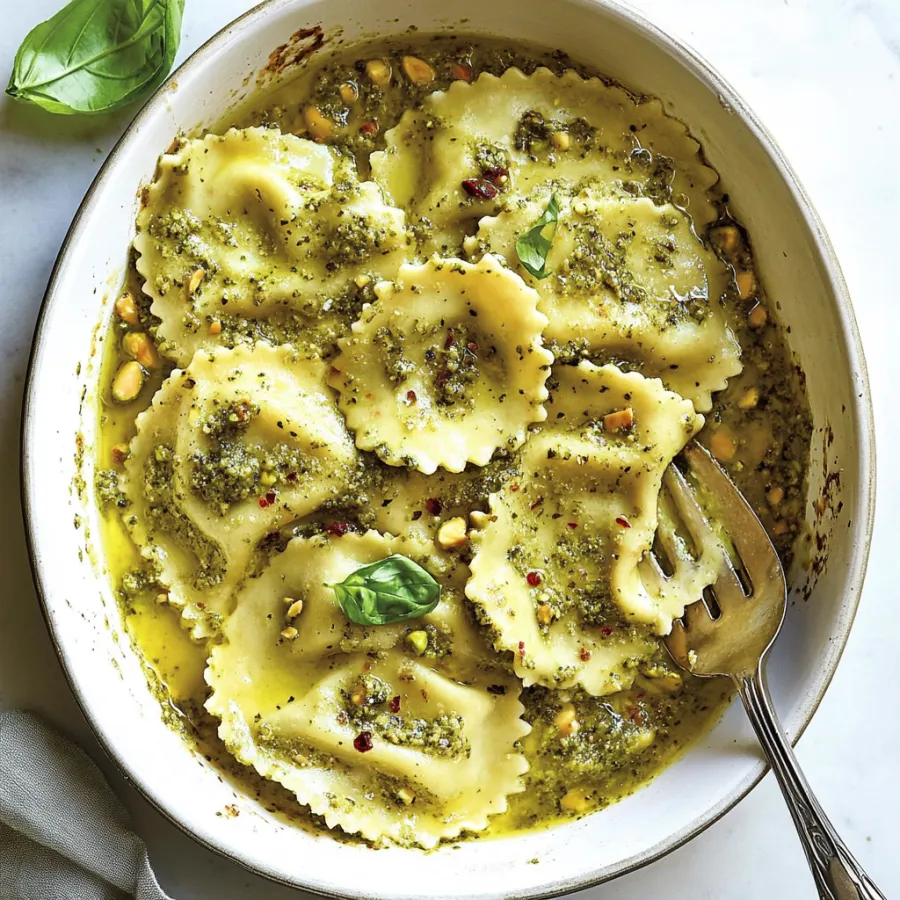 A bowl of pasta with spinach and red peppers.