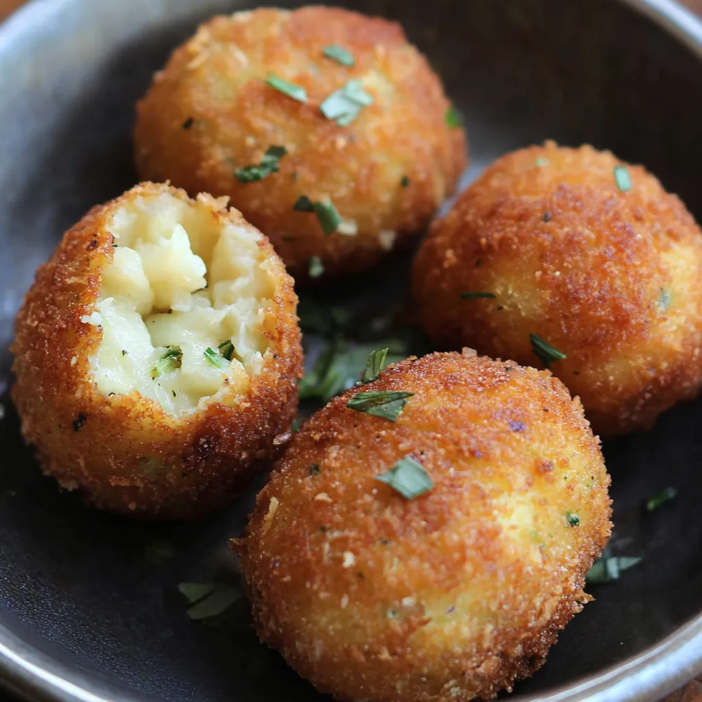 A bowl of cheese balls.