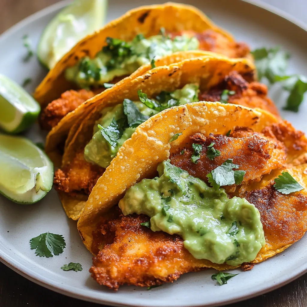 A plate of food with a fish taco and a lime wedge.