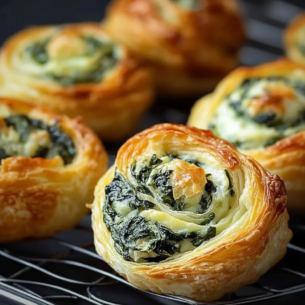 A tray of pastries with green toppings.