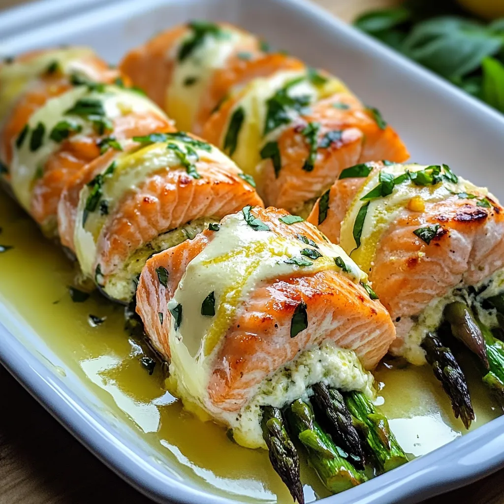 A plate of food with fish and asparagus.