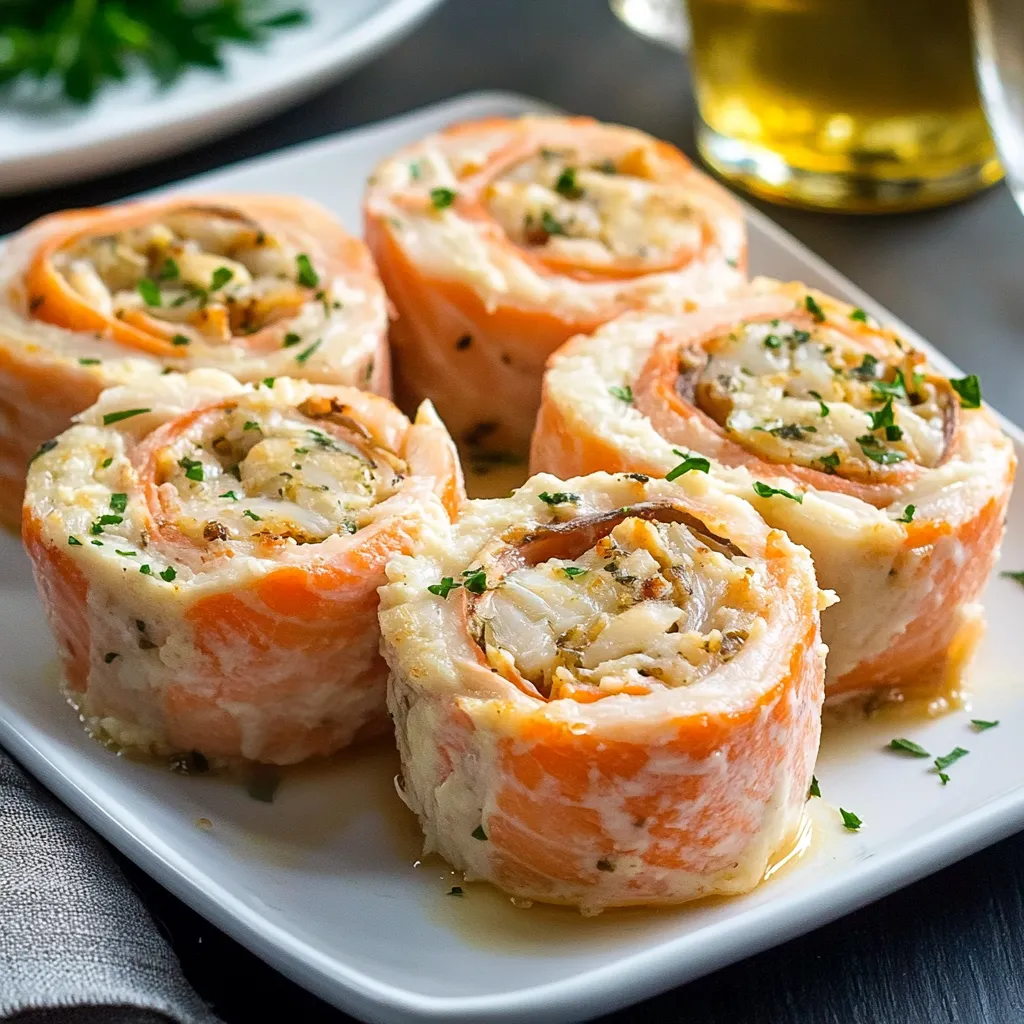 A plate of food with a sauce on it.