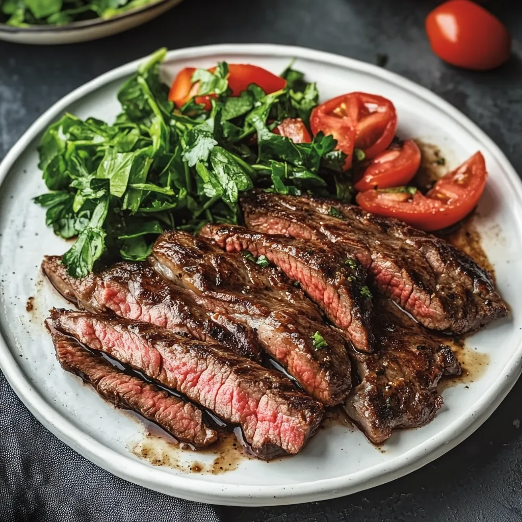 A plate of meat and vegetables.