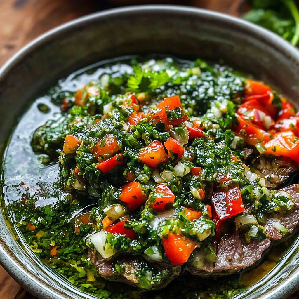 A bowl of food with green and red vegetables.