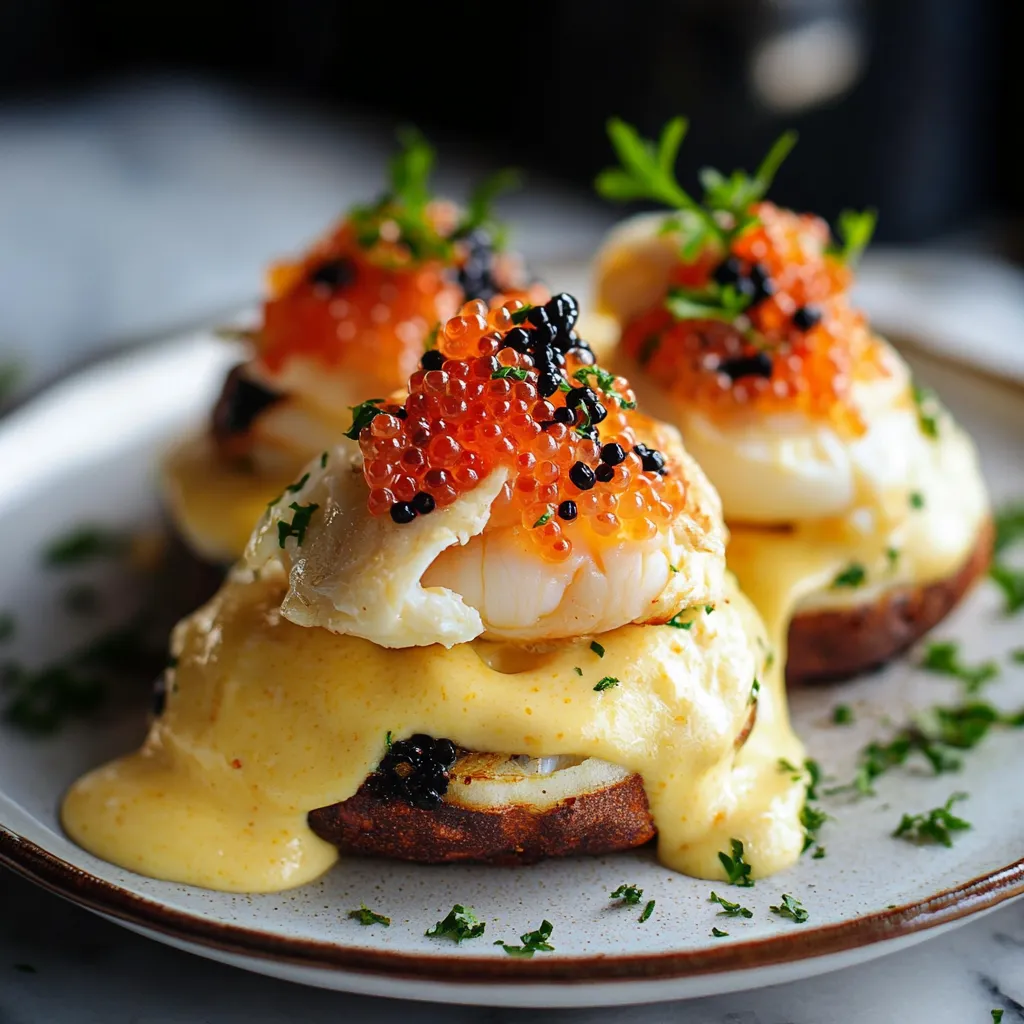 Three pieces of food on a plate.