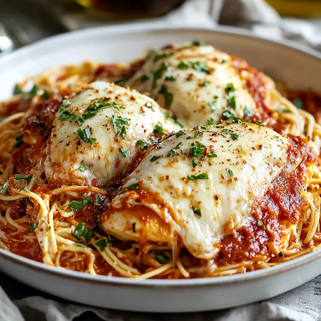 A plate of food with chicken and spaghetti.