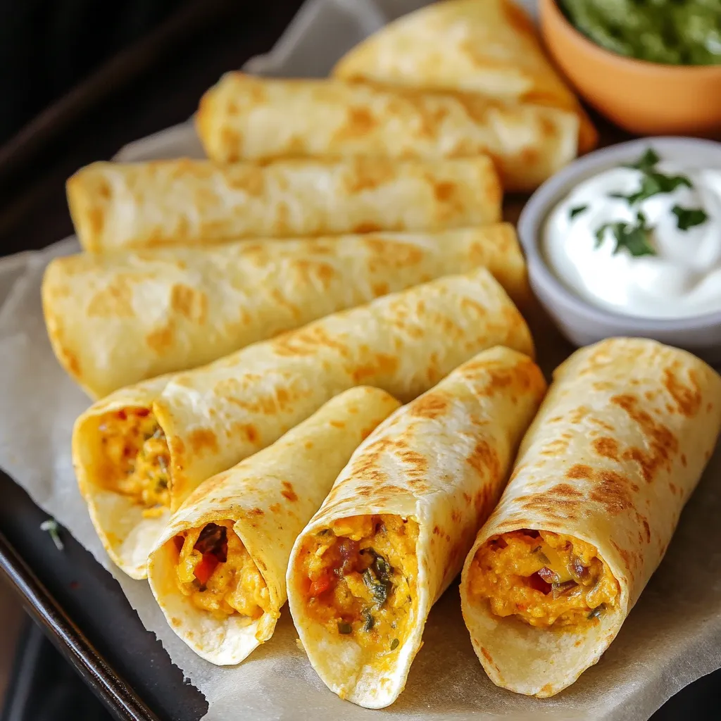 A plate of food with a bowl of sour cream.