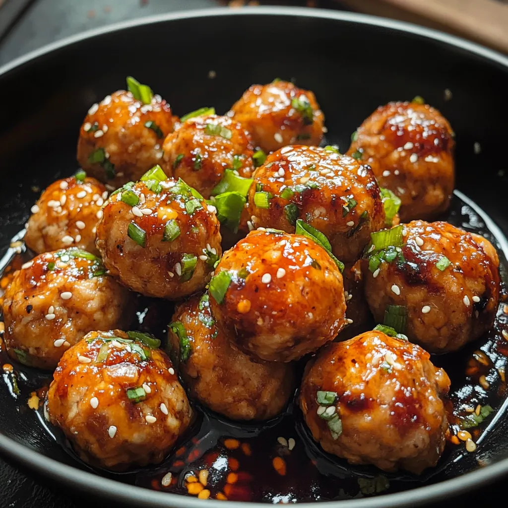 A bowl of meatballs with sauce.