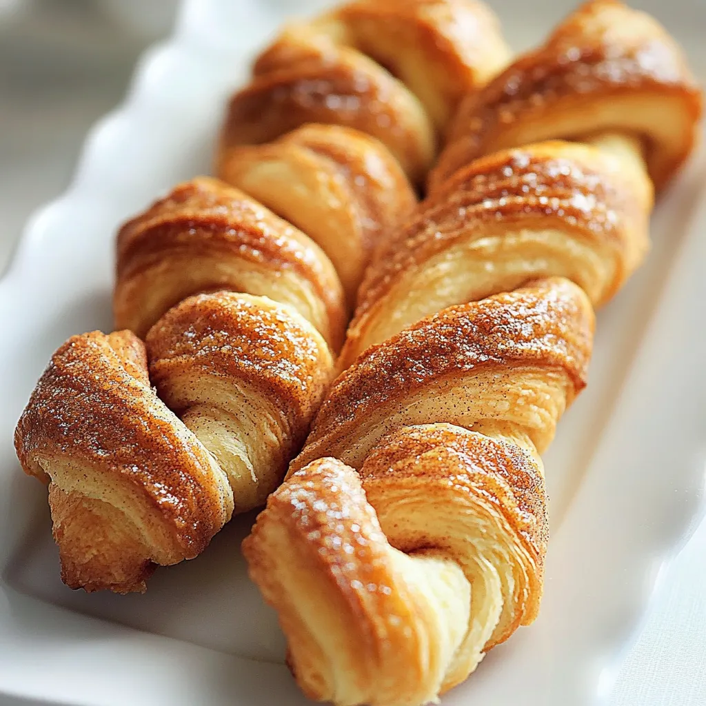 A bunch of croissants on a plate.