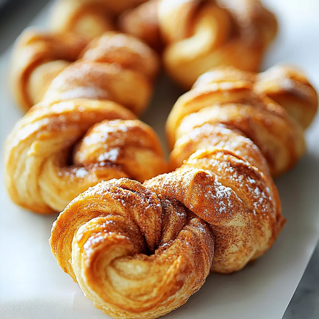 Pastries dusted with powdered sugar on a plate.