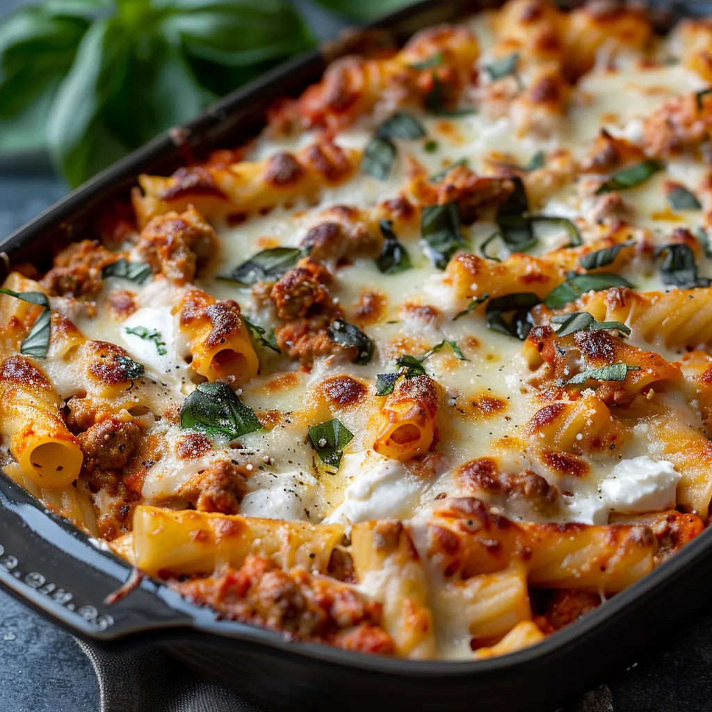 A pan of lasagna with spinach and cheese.