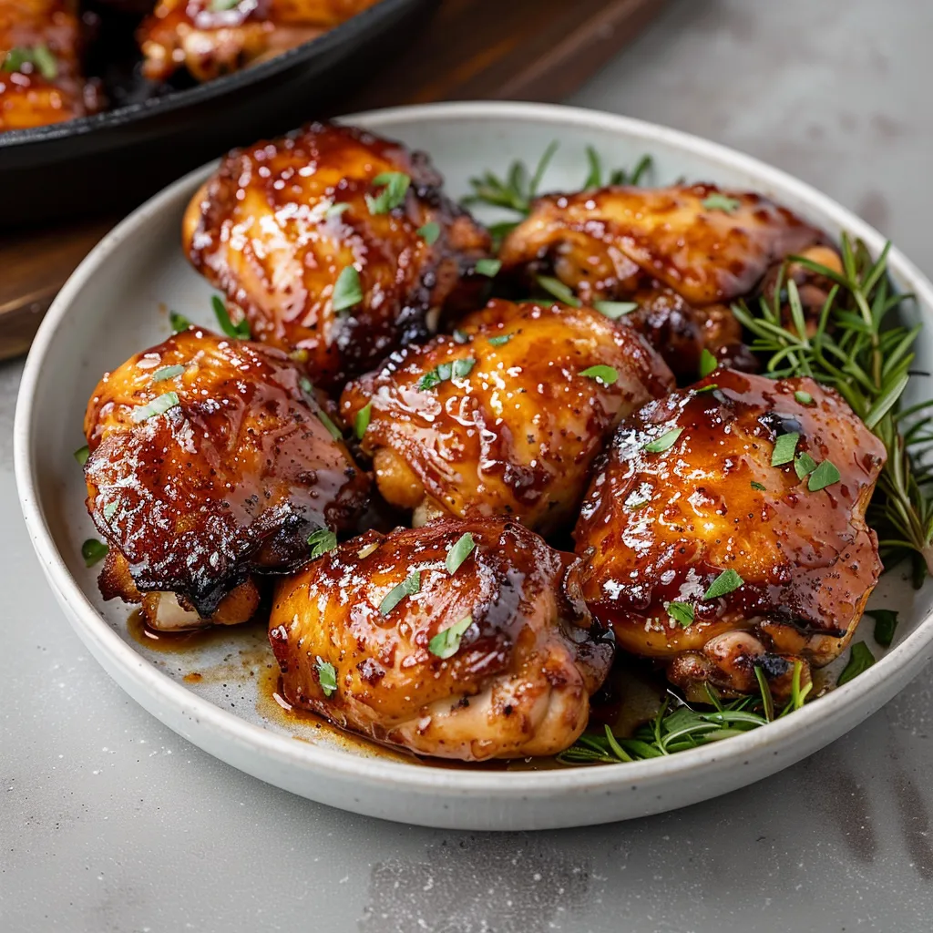 A bowl of chicken with sauce.