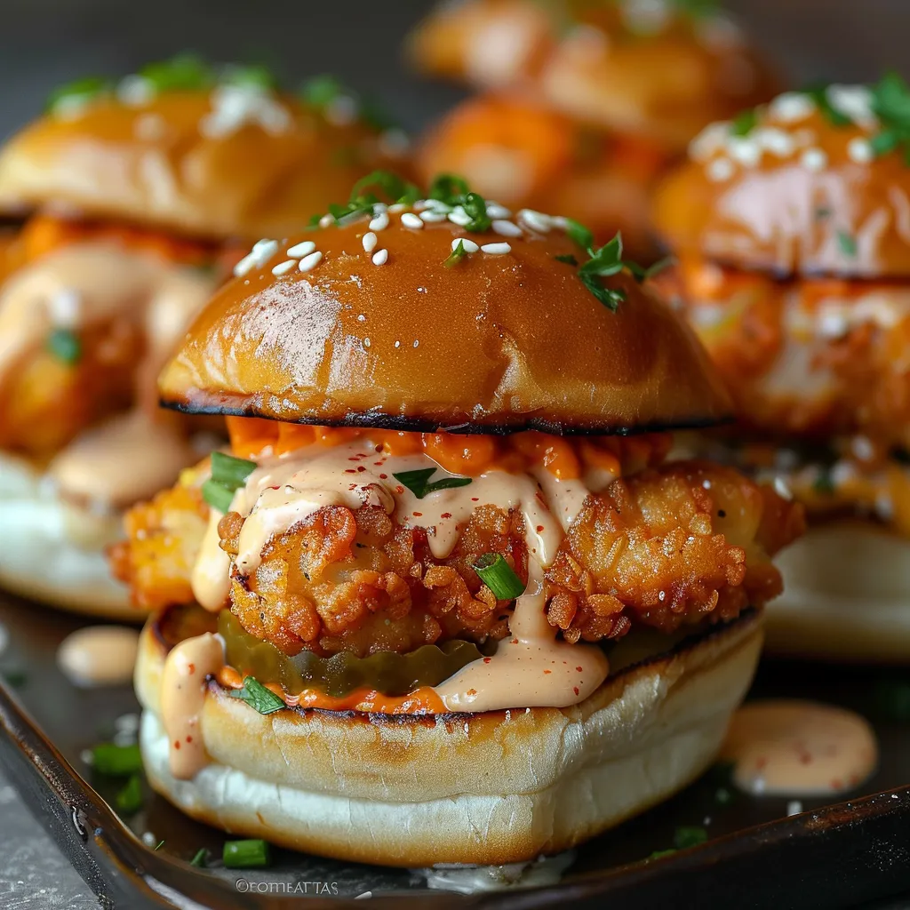 A plate of sandwiches with sauce.