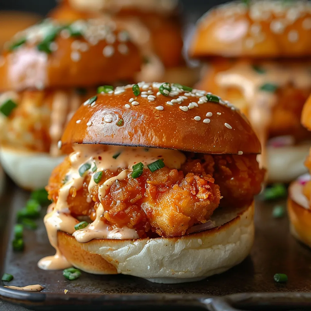 A plate of sandwiches with sauce on them.