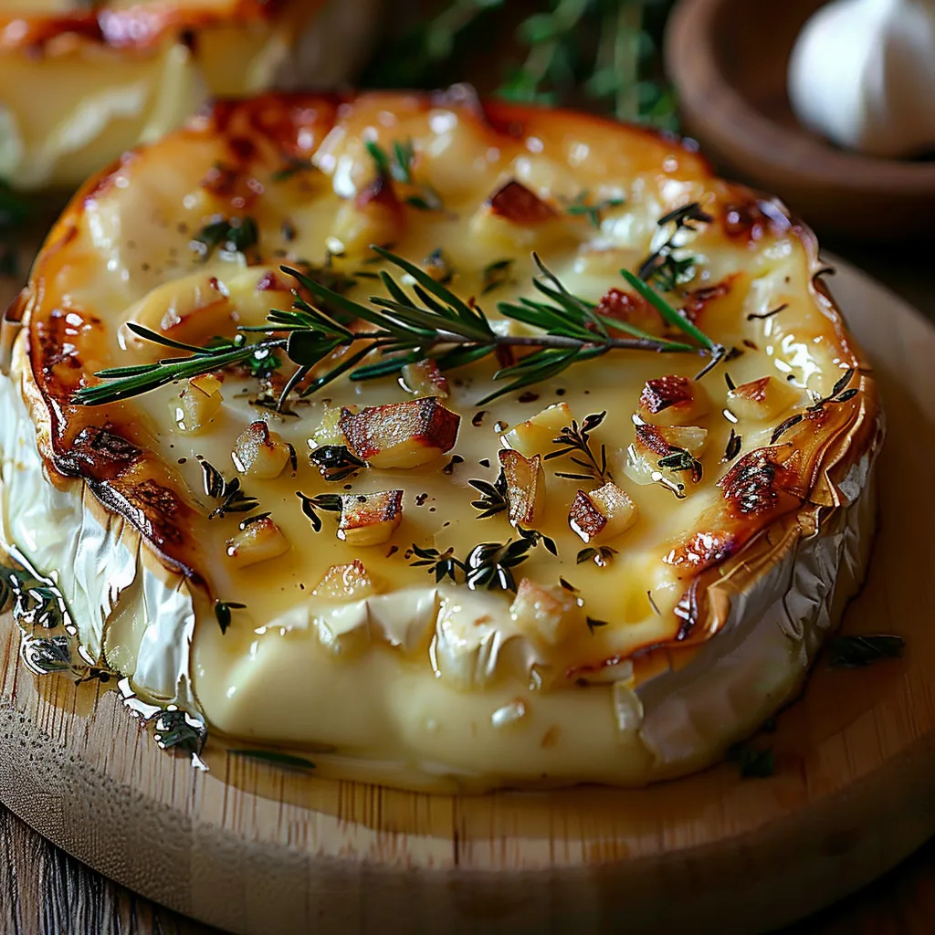 A cheese dish with herbs on top.