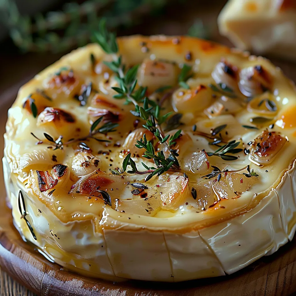 A cheese dish with herbs on top.