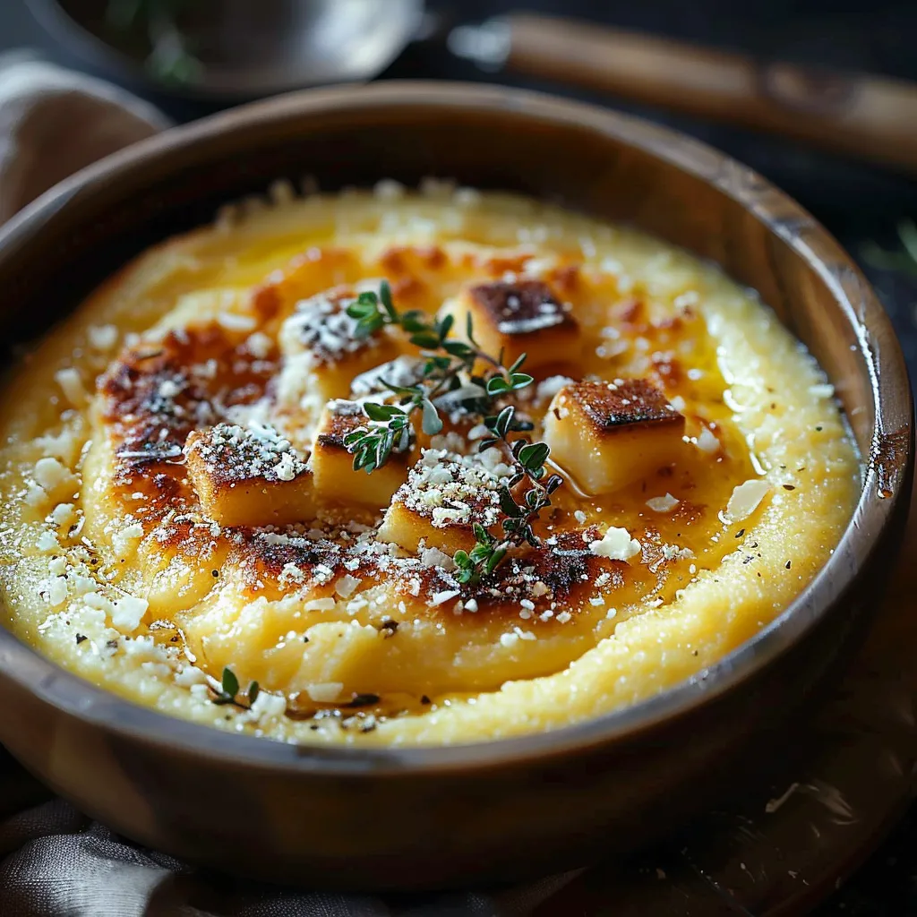 A bowl of food with a spoon in it.