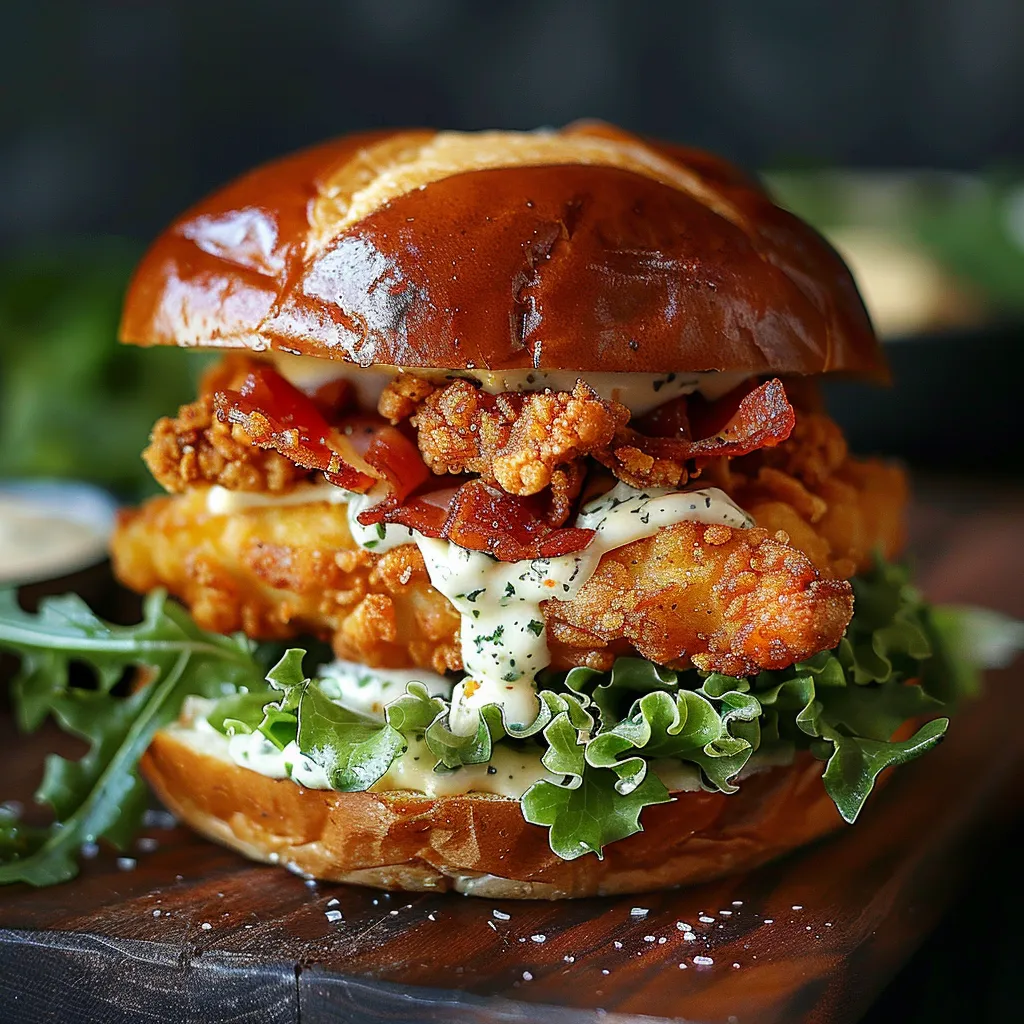 A sandwich with bacon, lettuce, and tomato.
