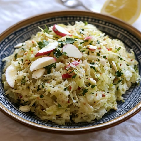 A vibrant bowl of greens with a lemon topping.