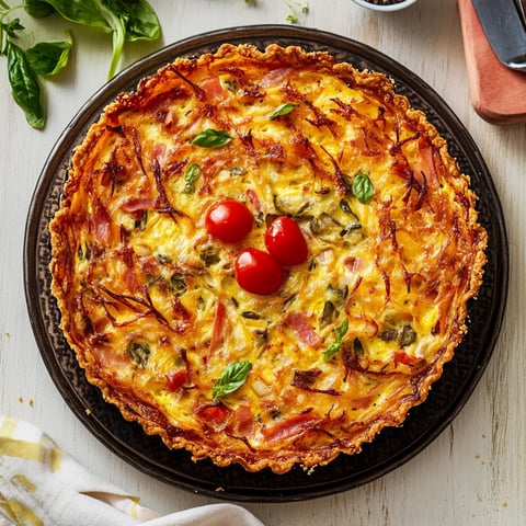 A slice of pizza with tomatoes and basil.