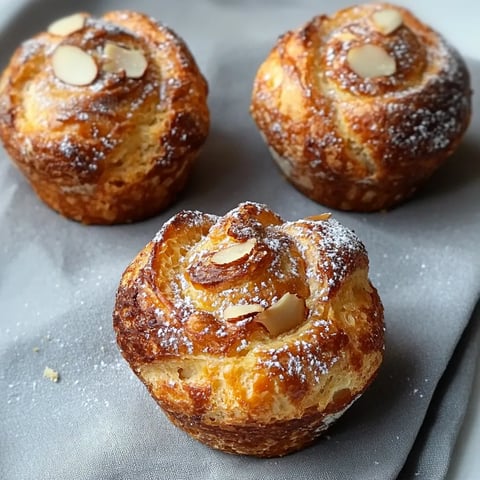 Three pastries on a table.
